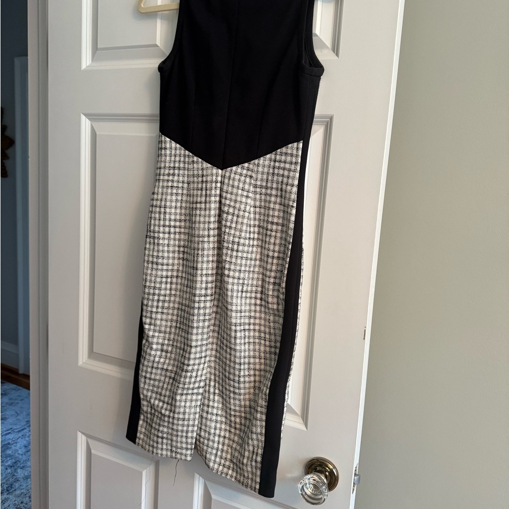 Etcetera Black and White Patterned Midi Dress - Picture 4 of 4